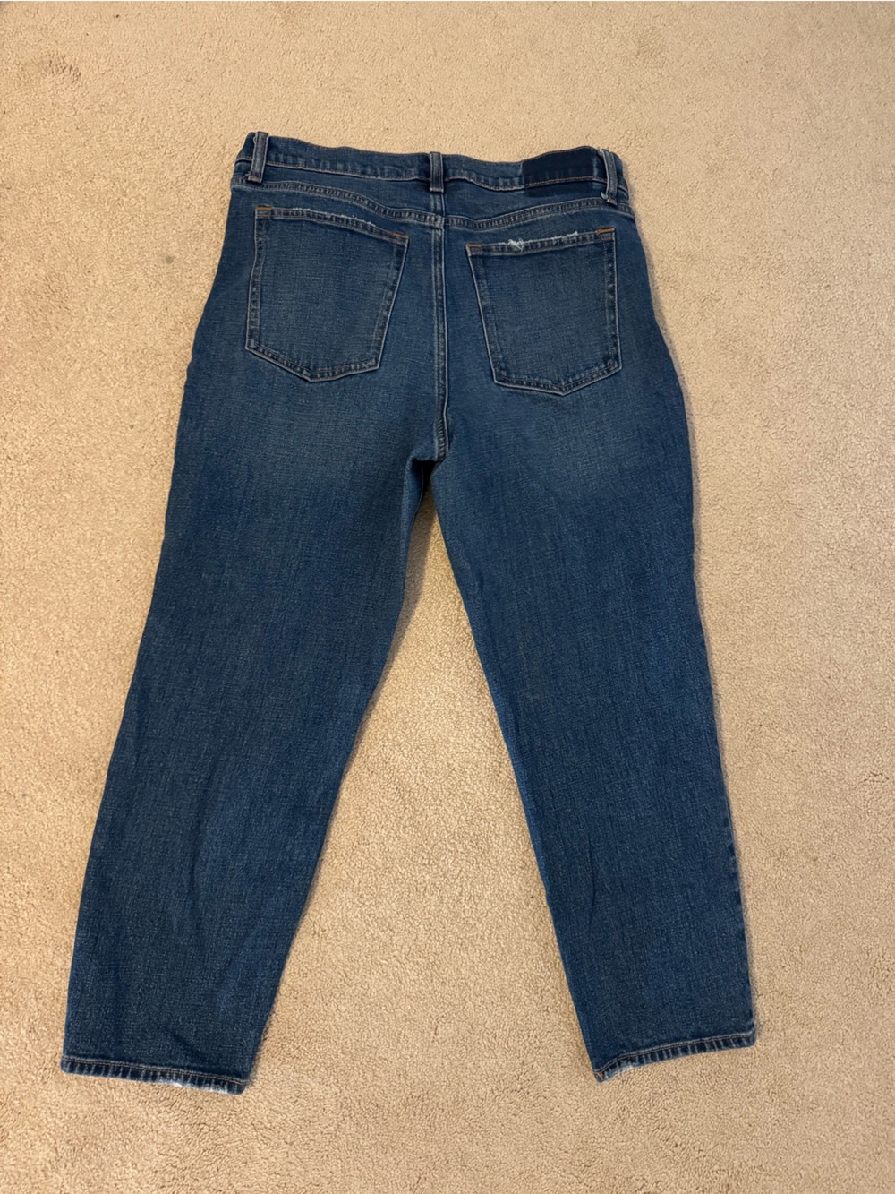 Abercrombie & Fitch Dark Blue Distressed Women’s Jeans - Picture 3 of 3